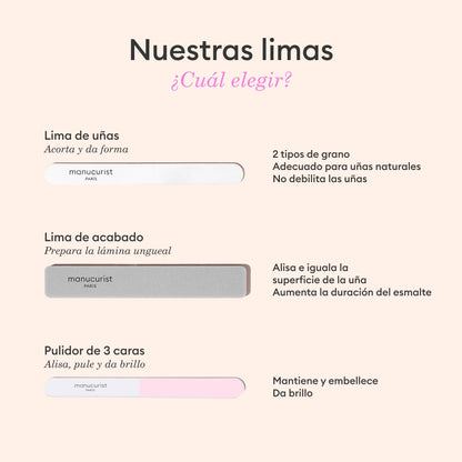 Limes pour ongles naturels 100/180 - x5