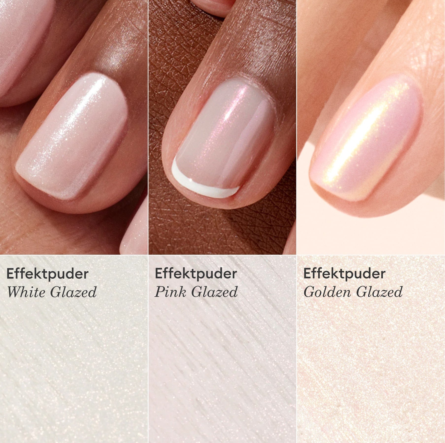 Trios de paillettes et poudres à effets